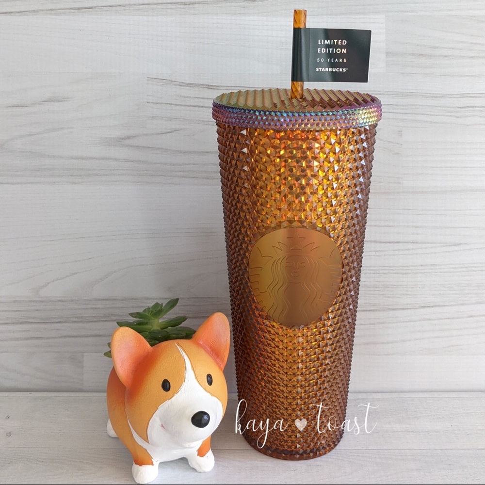 Starbucks Gold 50th Anniversary Studded Tumbler